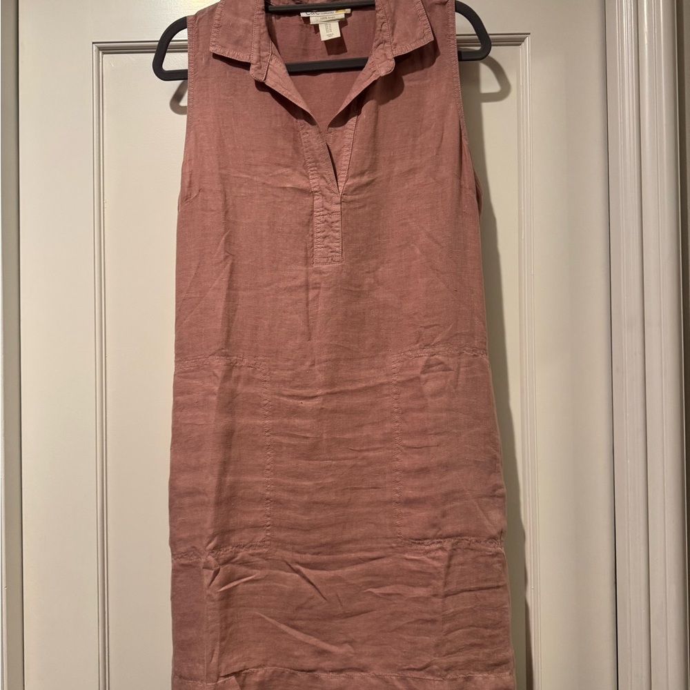 C&C California Dusty Rose Linen Top